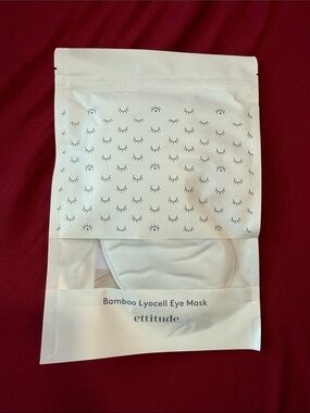 ettitude Bamboo Lyocell Eye Mask — White